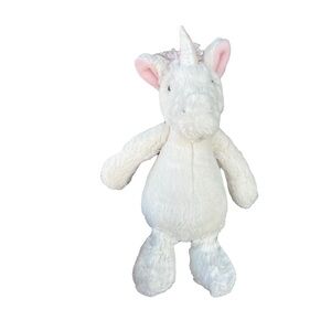 Jellycat Bashful Unicorn Mini 9” Soft Plush Lovey Security Stuffed Animal GUC